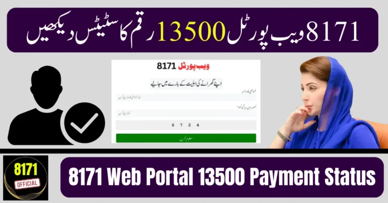 8171 Web Portal 13500 Payment Status