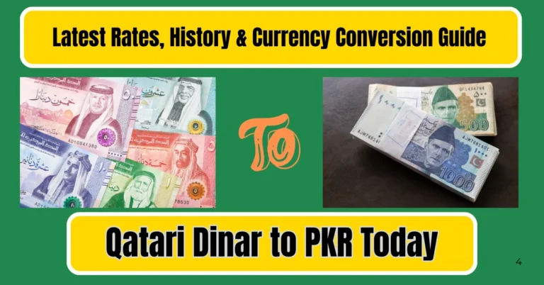 Qatari Dinar to PKR Today – Latest Rates, History & Currency Conversion Guide