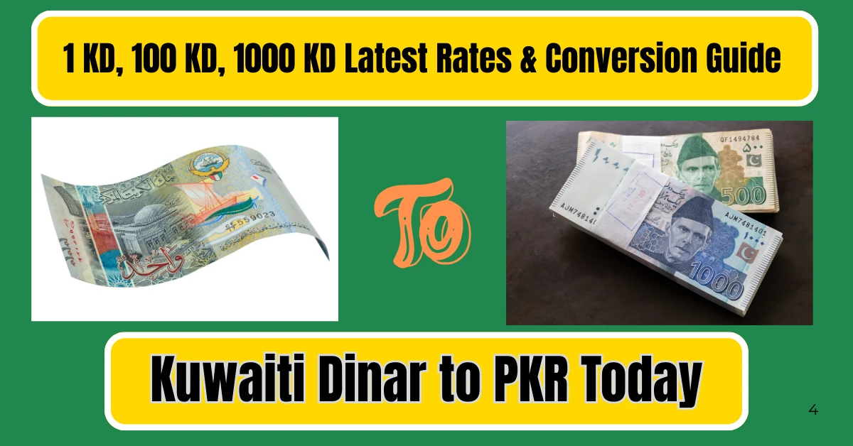 Kuwaiti Dinar to PKR Today – 1 KD, 100 KD, 1000 KD Latest Rates & Conversion Guide