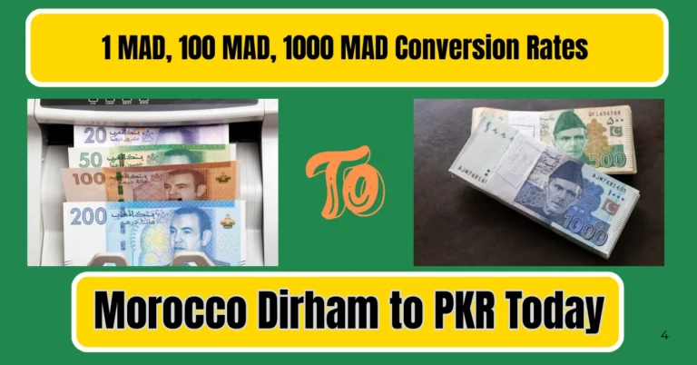 Morocco Dirham to PKR Today – 1 MAD, 100 MAD, 1000 MAD Conversion Rates