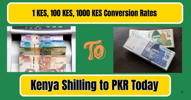 Kenya Shilling to PKR Today – 1 KES, 100 KES, 1000 KES Conversion Rates