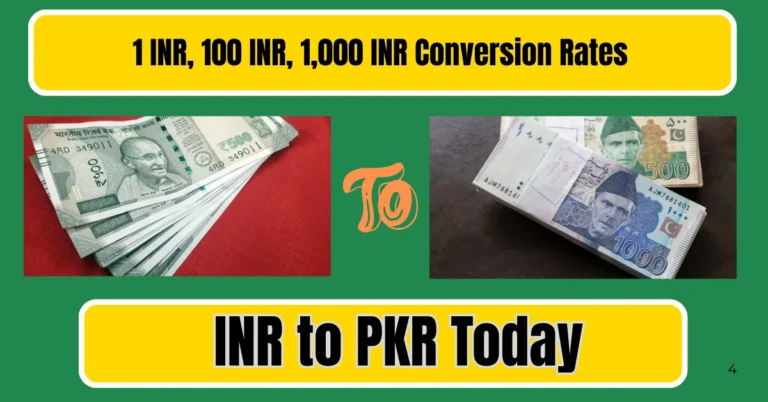 INR to PKR Today – 1 INR, 100 INR, 1,000 INR Conversion Rates