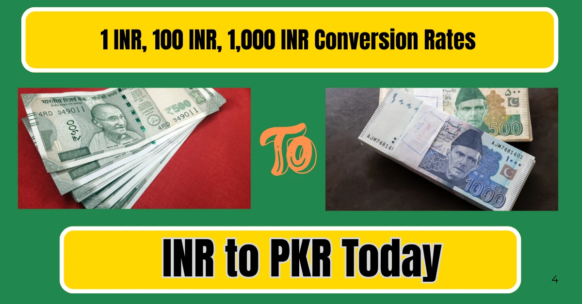 INR to PKR Today – 1 INR, 100 INR, 1,000 INR Conversion Rates