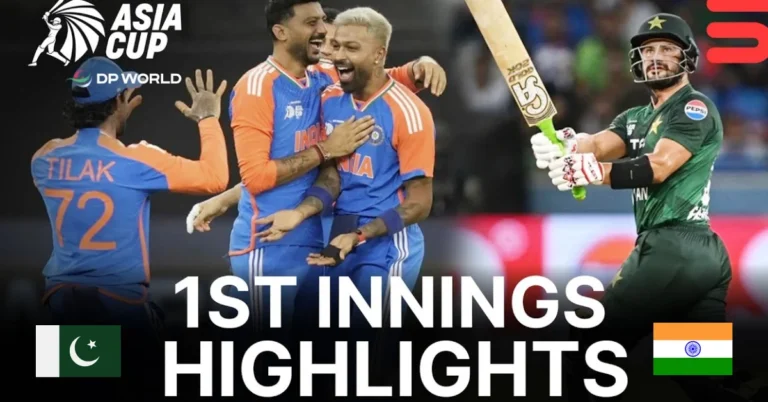 India vs Pakistan Asia Cup 2025: 1st Innings Highlights