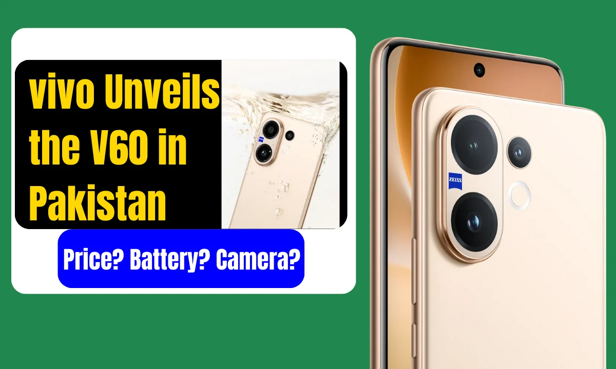 vivo V60 Launched in Pakistan with ZEISS Cameras & 6500mAh Battery – Price Revealed